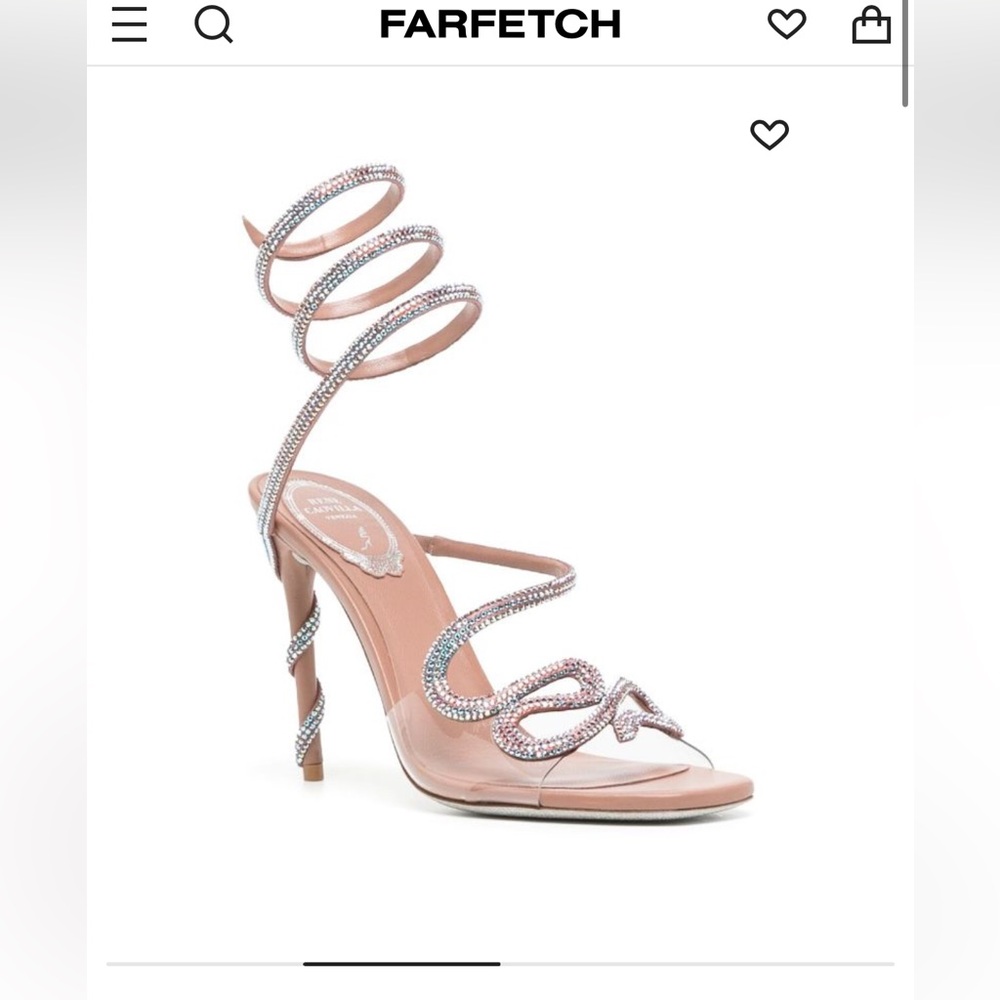 René Caovilla
Morgana 100mm rhinestone-embellished sandals